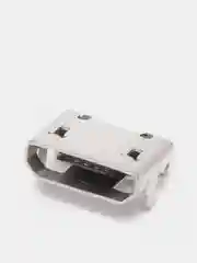 20 штук Гнездо micro-USB 5 контактов (нижнее крепление, 2 крепежа в плату 7.2мм)