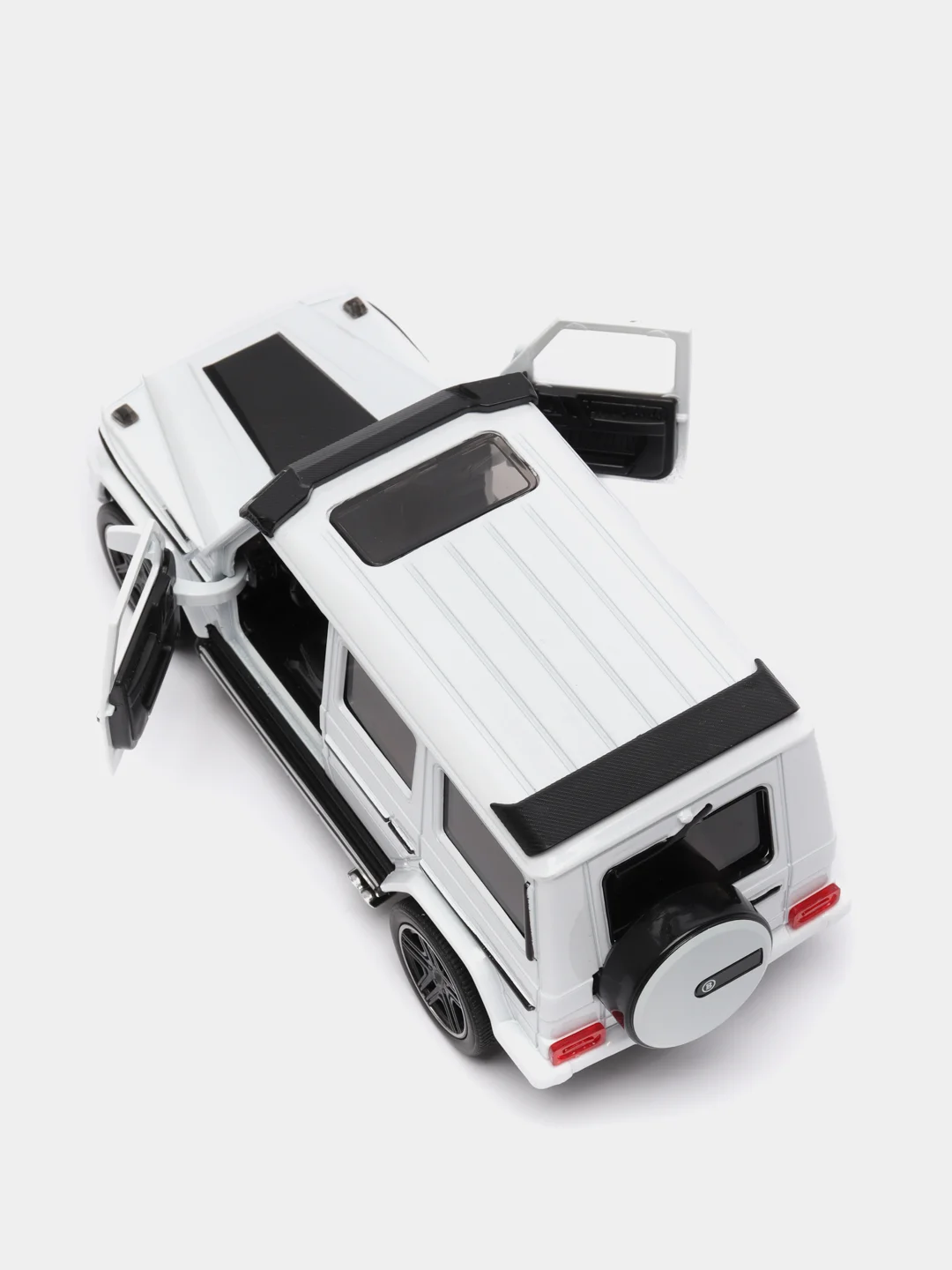 Белый машинка металлическая 1:24 Mercedes-Benz G-class Brabus 19 см, инерционная
