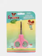 Розовый ножницы детские "Бусинка", 1012