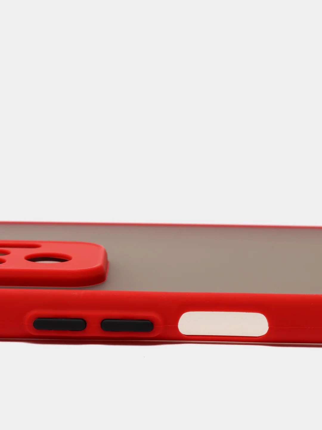 Красный чехол Xiaomi Redmi Note 10 Pro, Редми Нот 10 Про, пластиковый матовый с цветными кнопками