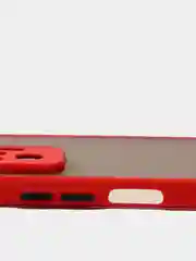 Красный чехол Xiaomi Redmi Note 10 Pro, Редми Нот 10 Про, пластиковый матовый с цветными кнопками
