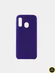 Темно-синий защитный силиконовый чехол Silikone Cover для Samsung A40