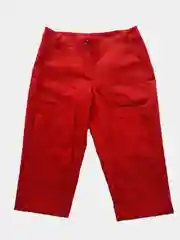 Алый брюки женские хлопчатобумажные цветные