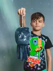 Серый мягкая игрушка персонажи Minecraft (Майнкрафт) плюшевый Крипер, Паук, Скелет, Странник др