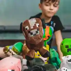 Тёмно-коричневый мягкая игрушка персонажи Minecraft (Майнкрафт) плюшевый Крипер, Паук, Скелет, Странник др