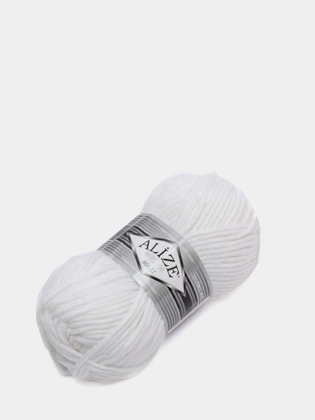 Белый пряжа Alize Superlana Maxi (Ализе Суперлана МАКСИ)