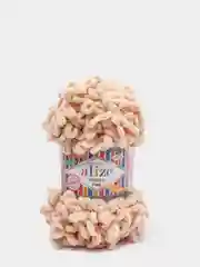 Бежевый пряжа Alize Puffy Fine (Ализе Пуффи Файн)