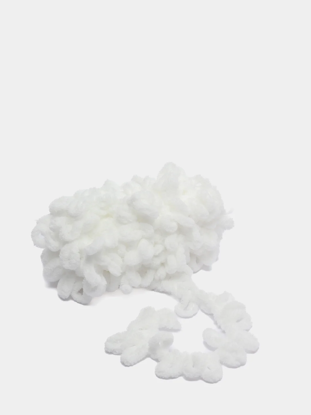 Белый пряжа Alize Puffy (Ализе Пуффи)