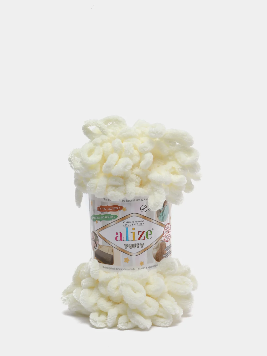 Молочный пряжа Alize Puffy (Ализе Пуффи)