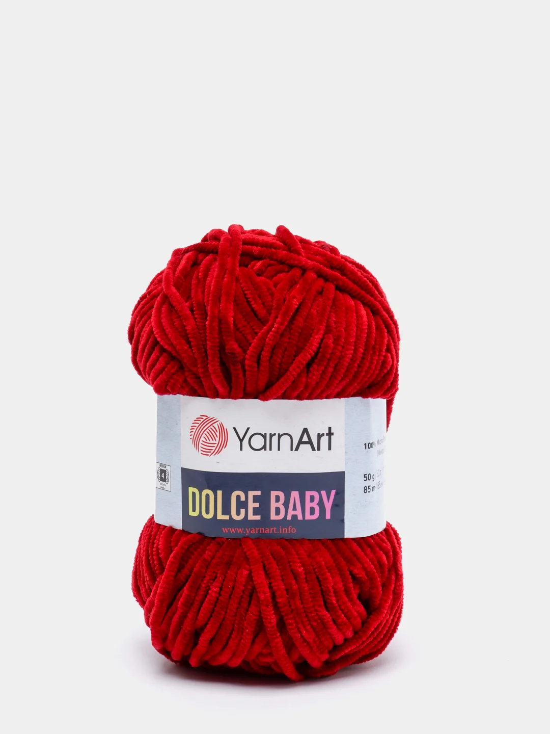 Бордовый плюшевая пряжа YarnArt Dolce Baby (ЯрнАрт Дольче Бэби)