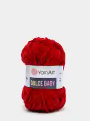 Бордовый плюшевая пряжа YarnArt Dolce Baby (ЯрнАрт Дольче Бэби)