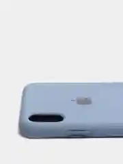 Синий меланж чехол для iPhone, кремовые цвета, мягкий внутри