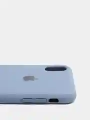 Синий меланж чехол для iPhone, кремовые цвета, мягкий внутри