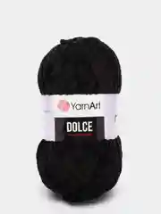 Черный плюшевая пряжа Yarnart Dolce (ЯрнАрт Дольче)