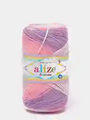Розовый пряжа Alize Sekerim Bebe batik (Ализе Шекерим Беби батик)