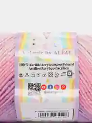 Розовый пряжа Alize Sekerim Bebe batik (Ализе Шекерим Беби батик)