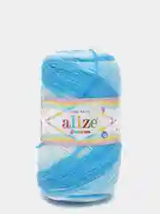 Голубой пряжа Alize Sekerim Bebe batik (Ализе Шекерим Беби батик)