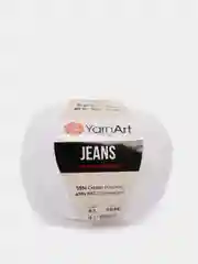 Белый пряжа YarnArt Jeans (ЯрнАрт Джинс)