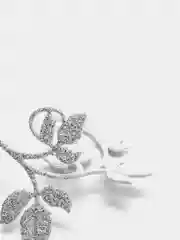 Серебряный декоративная веточка из фоамирана для скрапбукинга и декора