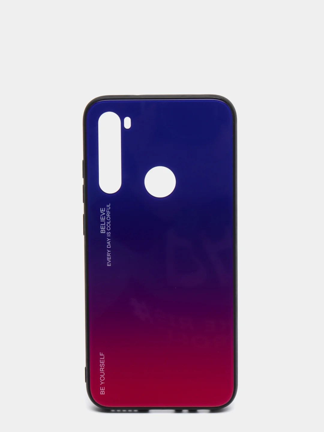 Темно-синий градиентный чехол из закалённого стекла для Xiaomi Redmi 7A,8A,6A,8,Note 8,7,8T,10,K20,9T