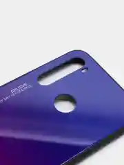 Темно-синий градиентный чехол из закалённого стекла для Xiaomi Redmi 7A,8A,6A,8,Note 8,7,8T,10,K20,9T