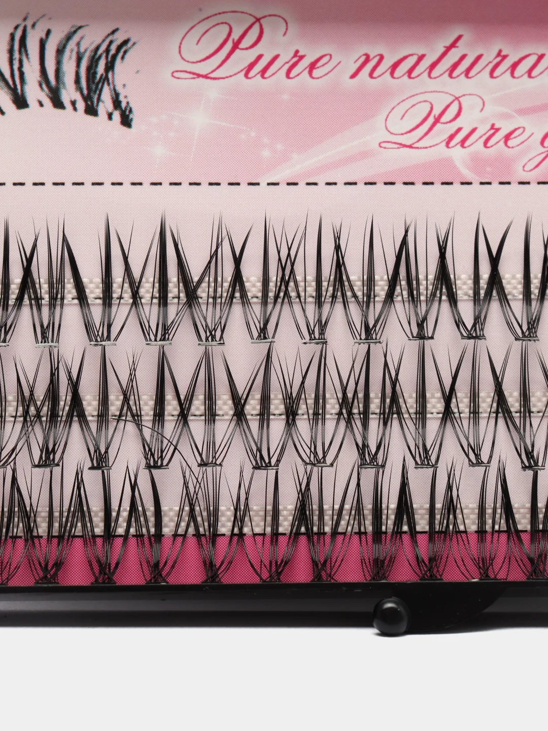 Накладные ресницы пучки для наращивания Pure Natural Style для визажистов и макияжа