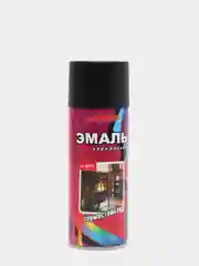 Эмаль аэрозольная термостойкая, черная, 520мл