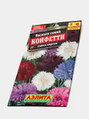 Семена цветов Василек "Конфетти", смесь окрасок, 0,3 г