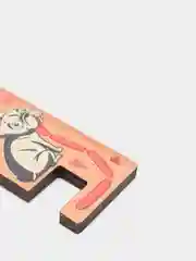 Брелок-подставка для телефона "Французский бульдог", брелок из дерева