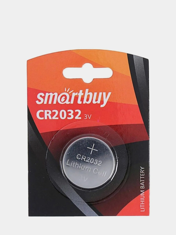 Батарейка CR2032, литиевый элемент питания Smartbuy, таблетка 2032
