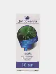 Эфирное масло "Цитронелла", флакон-капельница, аннотация, 10 мл