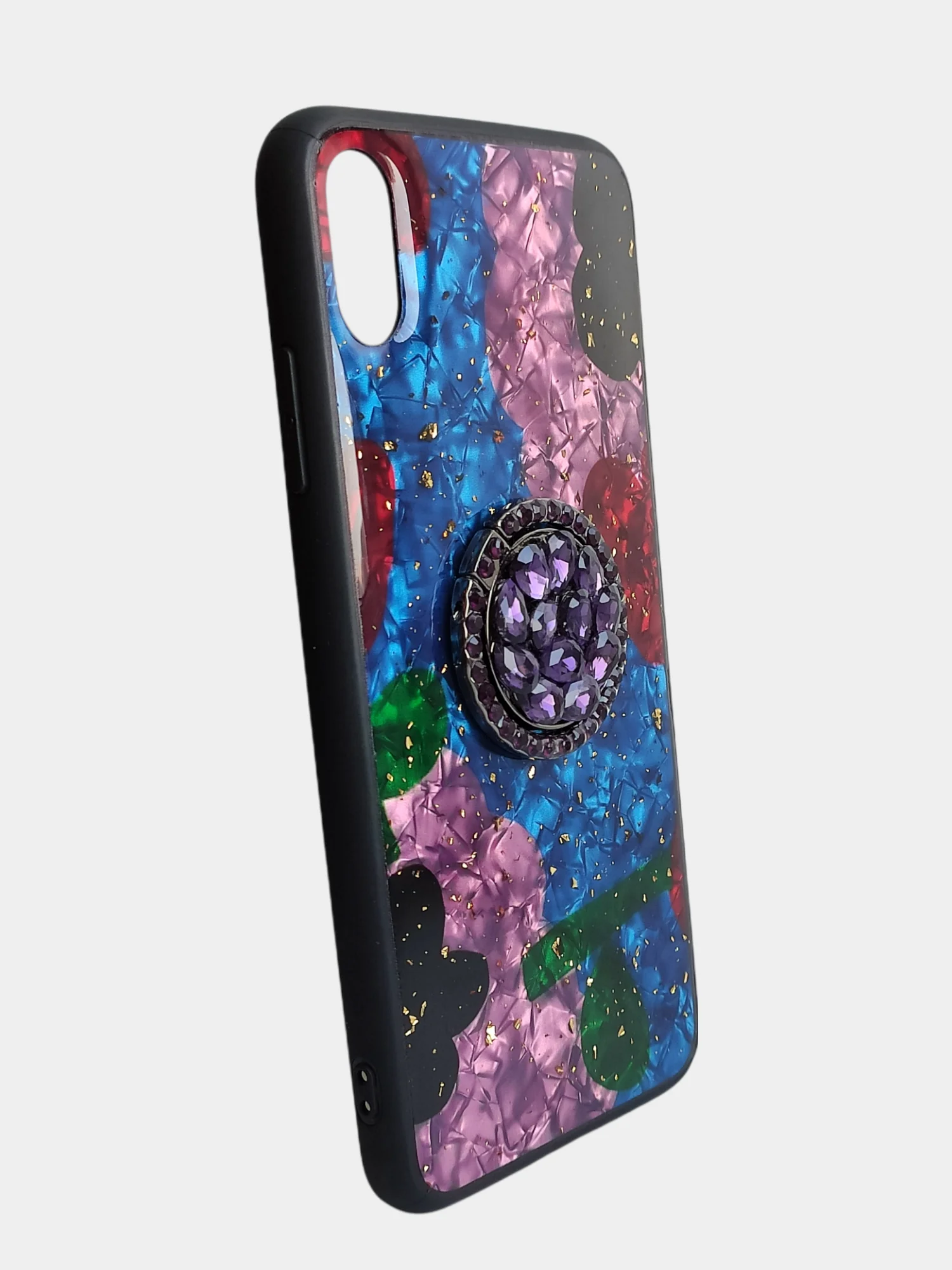 Багровый чехол с блестками с рисунком для iPhone 7, 8, 7+, 8 plus, x, xs max, 11 pro max, 11 pro
