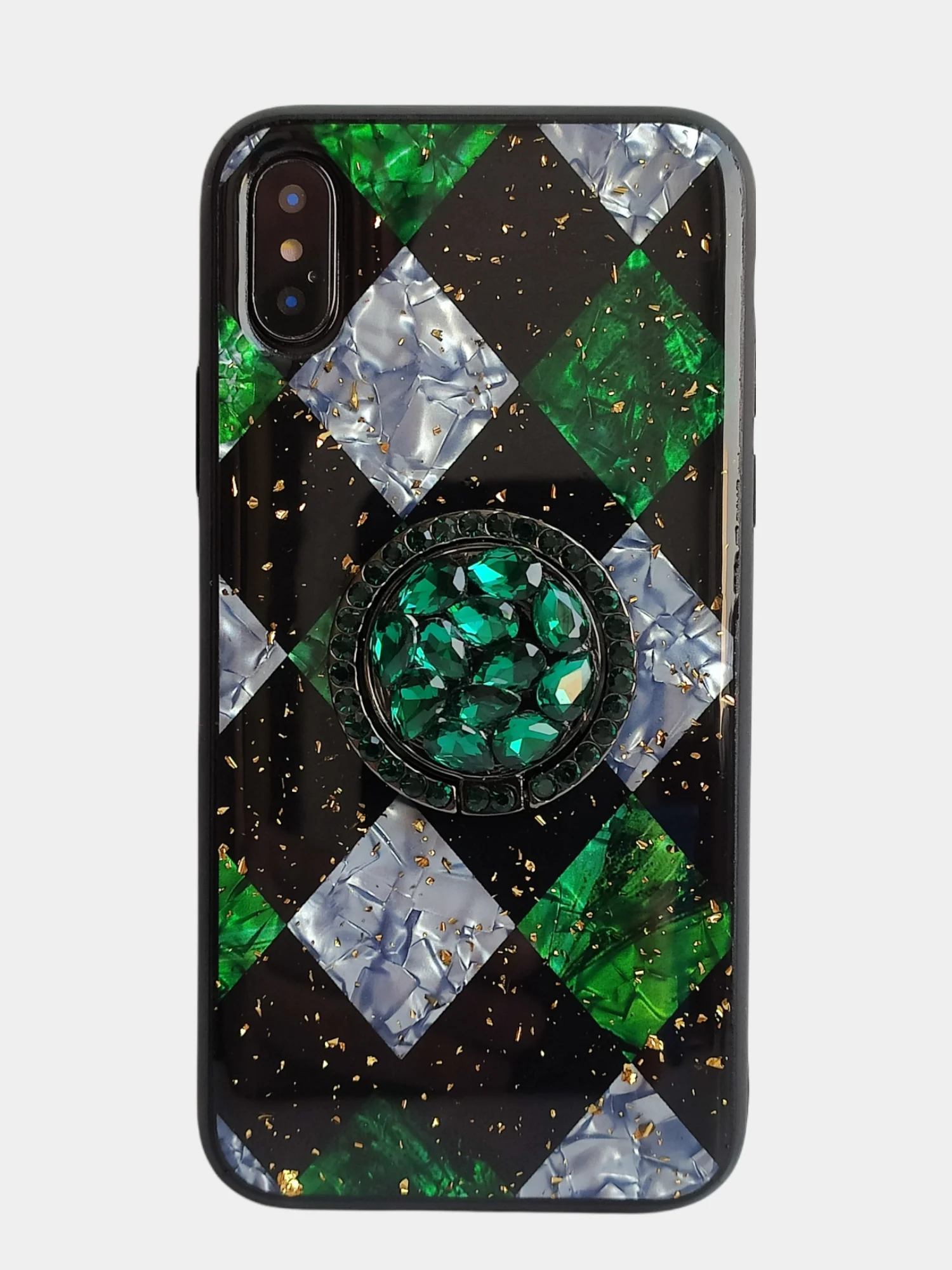 Белый чехол с блестками с рисунком для iPhone 7, 8, 7+, 8 plus, x, xs max, 11 pro max, 11 pro