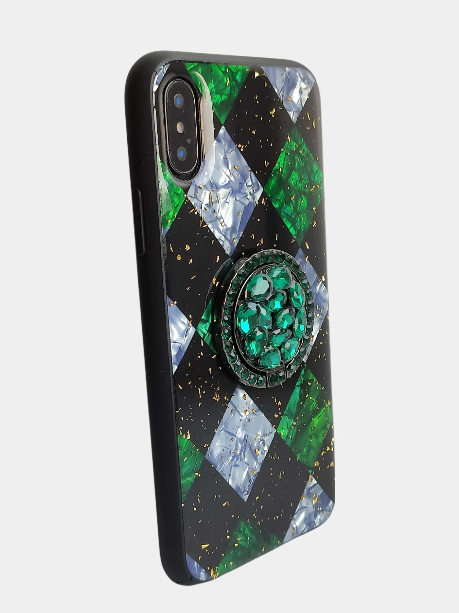 Белый чехол с блестками с рисунком для iPhone 7, 8, 7+, 8 plus, x, xs max, 11 pro max, 11 pro