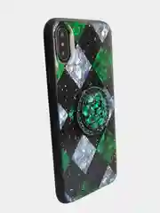 Белый чехол с блестками с рисунком для iPhone 7, 8, 7+, 8 plus, x, xs max, 11 pro max, 11 pro