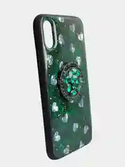 Бирюзовый чехол с блестками с рисунком для iPhone 7, 8, 7+, 8 plus, x, xs max, 11 pro max, 11 pro