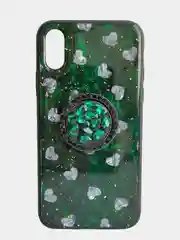 Бирюзовый чехол с блестками с рисунком для iPhone 7, 8, 7+, 8 plus, x, xs max, 11 pro max, 11 pro