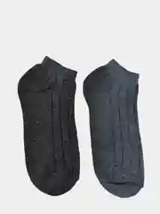 Угольный носки мужские, укороченные, хлопковые