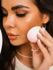 BEAUTY4LIFE Спонжи для макияжа бьютиблендер, набор 2 штуки, двухцветные