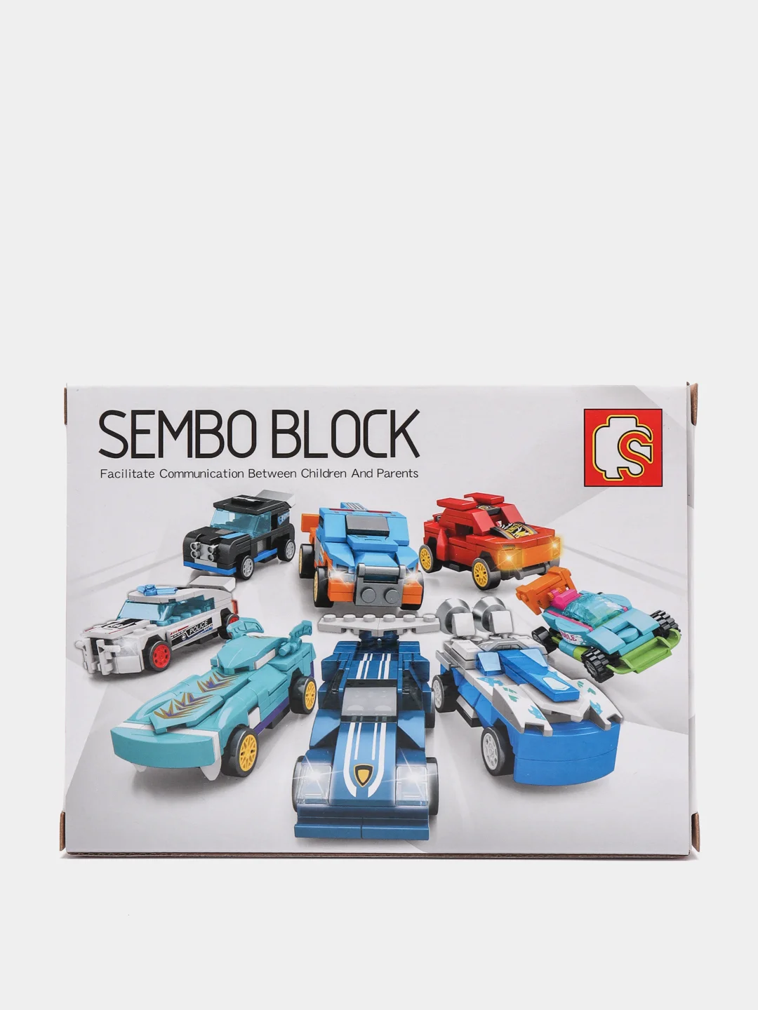 Красный конструктор машинки SEMBO BLOCK, 71-82 деталей