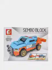 Синий конструктор машинки SEMBO BLOCK, 71-82 деталей