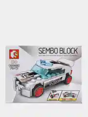 Белый конструктор машинки SEMBO BLOCK, 71-82 деталей