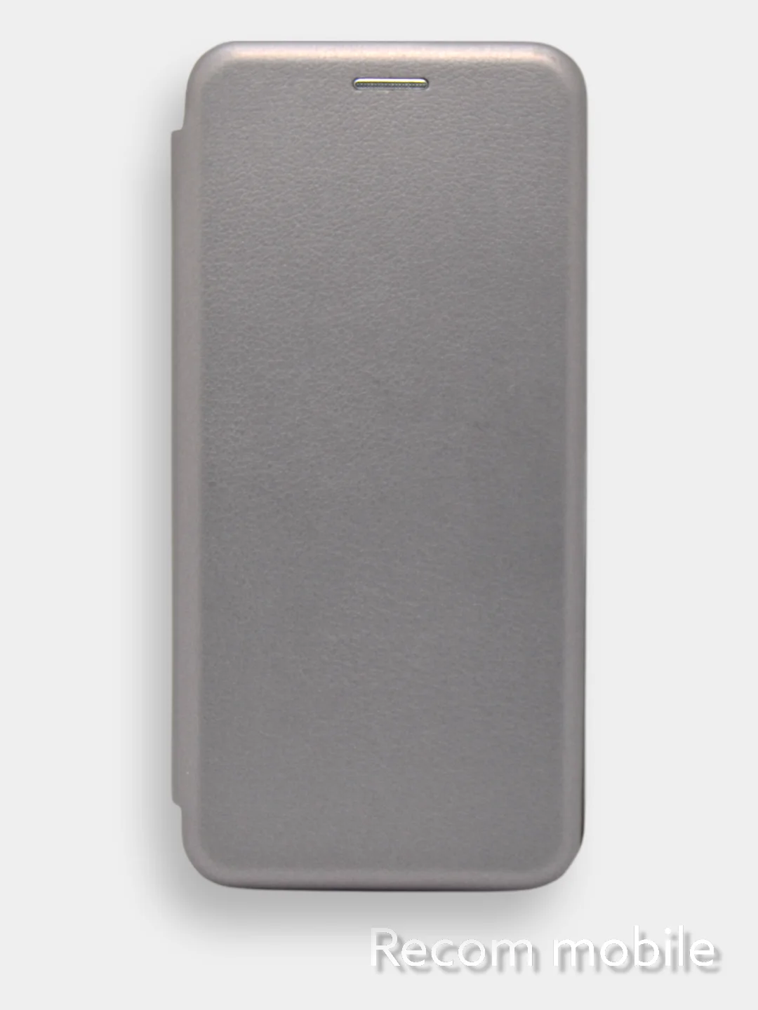 Серебряный чехол книжка Xiaomi Redmi Note 8