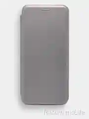 Серебряный чехол книжка Xiaomi Redmi Note 8
