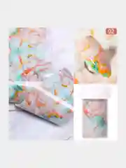Бежевый фольга для дизайна ногтей