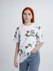 Белый футболка MAKE MONEY NOT FRIENDS 21 Белый