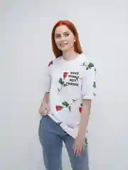 Белый футболка MAKE MONEY NOT FRIENDS 21 Белый