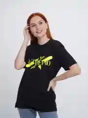 Черный футболка "INTREPID", чёрный