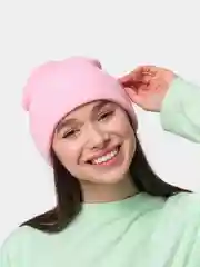 Розовый шапка бини