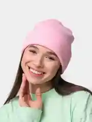 Розовый шапка бини